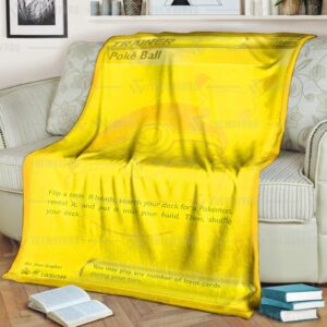 Pokemon Poke Ball Sword And Shield Trainer Blanket