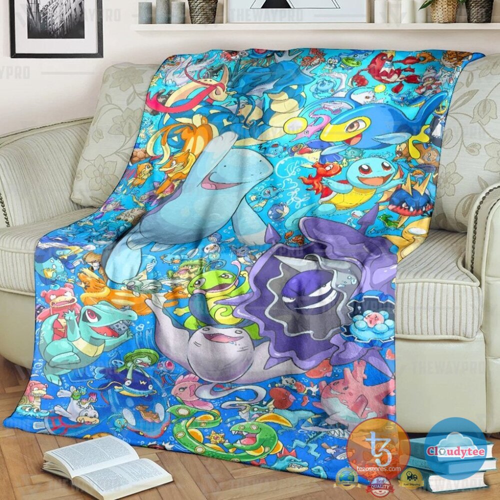 Pokemon Poke Worlds Blanket Pokemon Poke Worlds Blanket