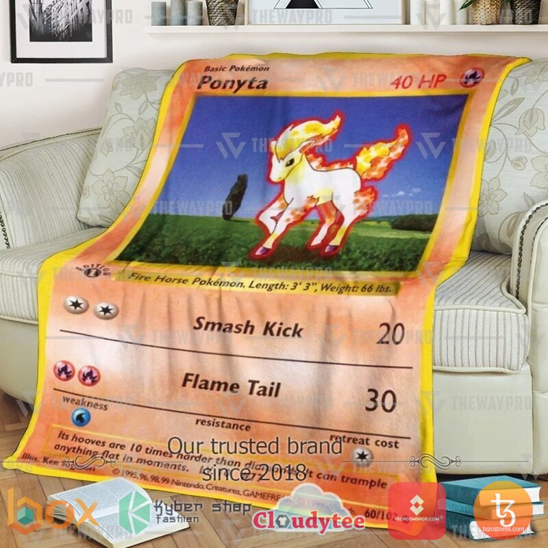 Pokemon Ponyta Blanket 2 Pokemon Ponyta Blanket 2