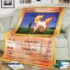 Pokemon Ponyta Soft Blanket 3