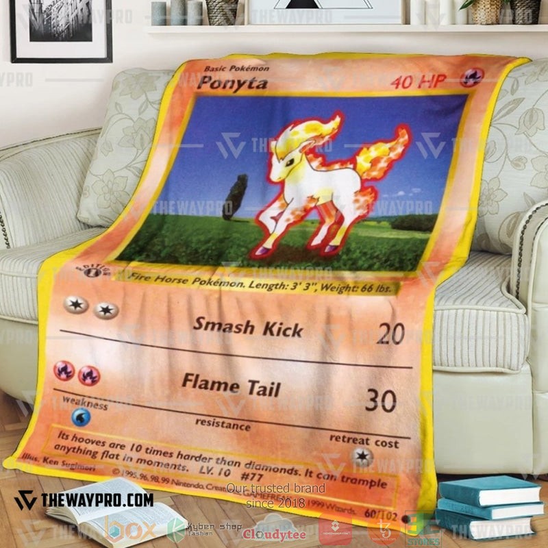 Pokemon Ponyta Soft Blanket 3 Pokemon Ponyta Soft Blanket 3