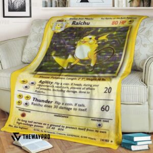 Pokemon Raichu Base Set Bedding Set And Quilt Blanket