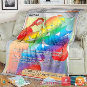 Pokemon Raihan Evolving Skies Colorful Blanket 2