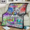 Pokemon Rainbow Eevee Hybrid Stain Glass Blanket