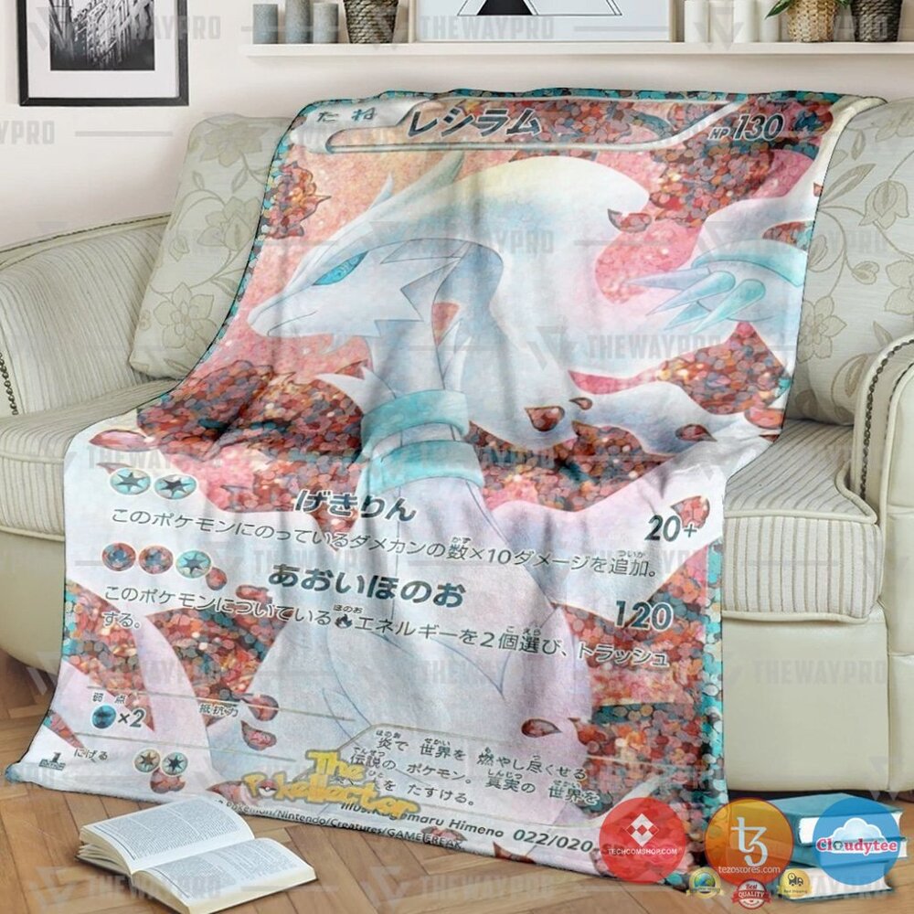 Pokemon Reshiram Blanket Pokemon Reshiram Blanket