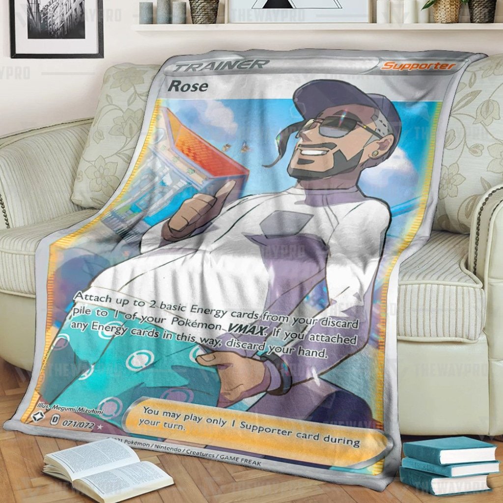 Pokemon Rose Shining Fates Trainer Blanket Pokemon Rose Shining Fates Trainer Blanket