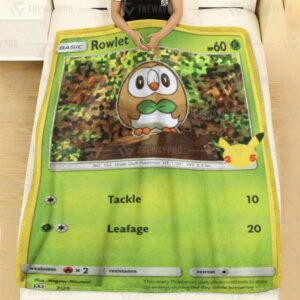 Pokemon Rowlet Blanket