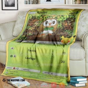 Pokemon Rowlet Soft Blanket