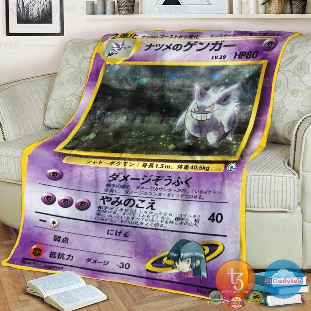 Pokemon Sabrinas Gengar Japanese Ver Blanket Pokemon Sabrinas Gengar Japanese Ver Blanket