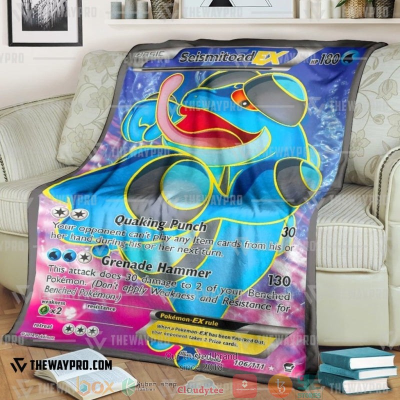 Pokemon Seismitoad Ex Soft Blanket Pokemon Seismitoad Ex Soft Blanket