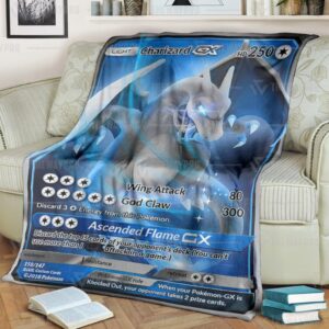 Pokemon Shadow And Light Charizard Gx Blanket