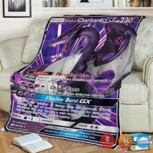 Pokemon Shadow Charizard Blanket