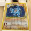 Pokemon Shadowless Holographic Machamp Blanket