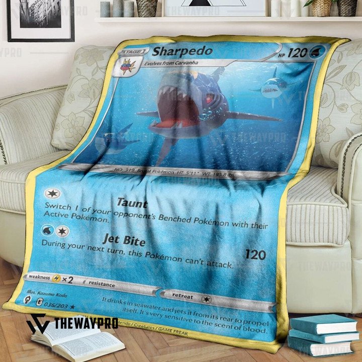 Pokemon Sharpedo Evolving Skies Bedding Set And Quilt Blanket Pokemon Sharpedo Evolving Skies Bedding Set And Quilt Blanket