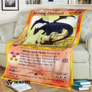 Pokemon Shining Charizard Bedding Set And Quilt Blanket