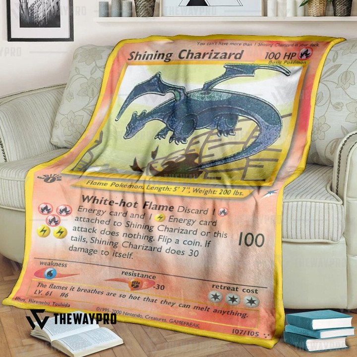 Pokemon Shining Charizard Neo Destiny Bedding Set And Quilt Blanket Pokemon Shining Charizard Neo Destiny Bedding Set And Quilt Blanket