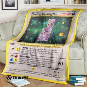 Pokemon Shining Missingno Bedding Set And Quilt Blanket