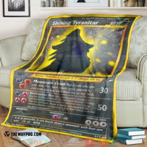 Pokemon Shining Tyranitar Neo Destiny Soft Blanket