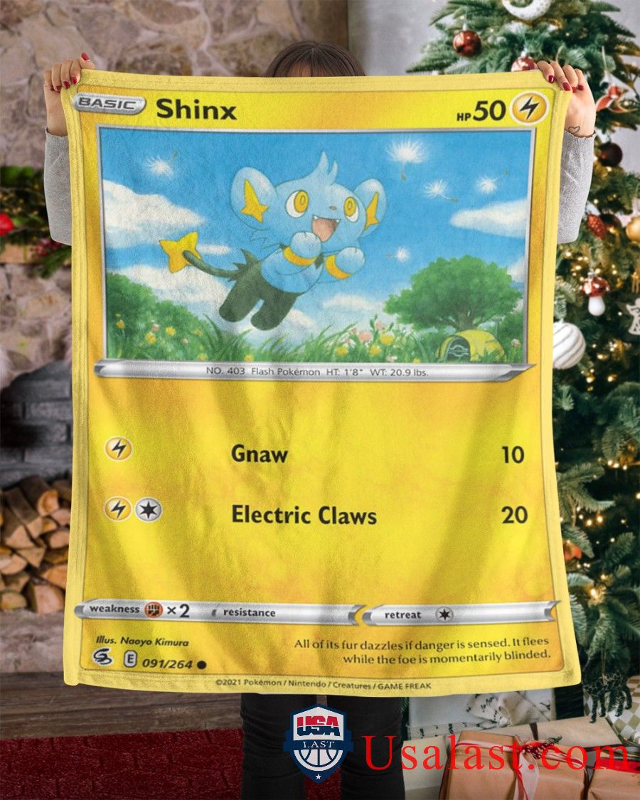 Pokemon Shinx Fusion Strike Soft Blanket Pokemon Shinx Fusion Strike Soft Blanket