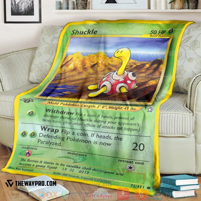 Pokemon Shuckle Neo Genesis Soft Blanket Pokemon Shuckle Neo Genesis Soft Blanket