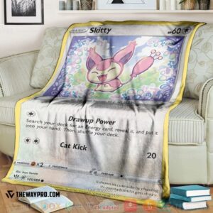 Pokemon Skitty Soft Blanket