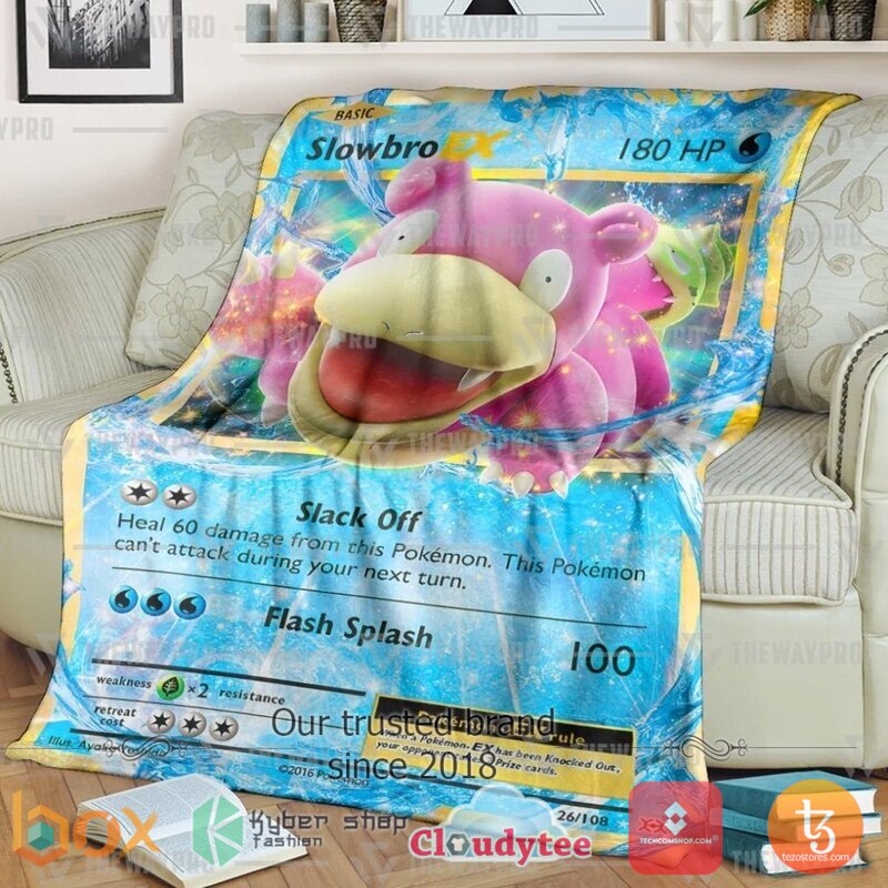 Pokemon Slowbroex Blanket Pokemon Slowbroex Blanket