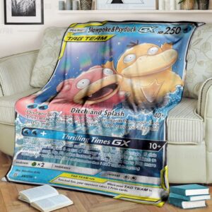 Pokemon Slowpoke And Psyduck Gx Unified Minds Blanket