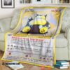 Pokemon Snorlax Jungle Soft Blanket