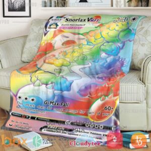 Pokemon Snorlax Vmax Sword Shield Blanket