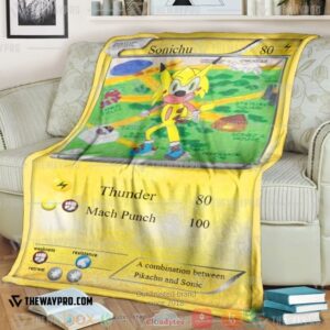 Pokemon Sonichu Soft Blanket