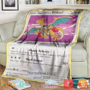 Pokemon Special Delivery Bidoof Blanket 2