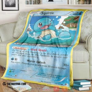 Pokemon Squirtle Soft Blanket
