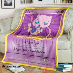 Pokemon Stone Mew Soft Blanket