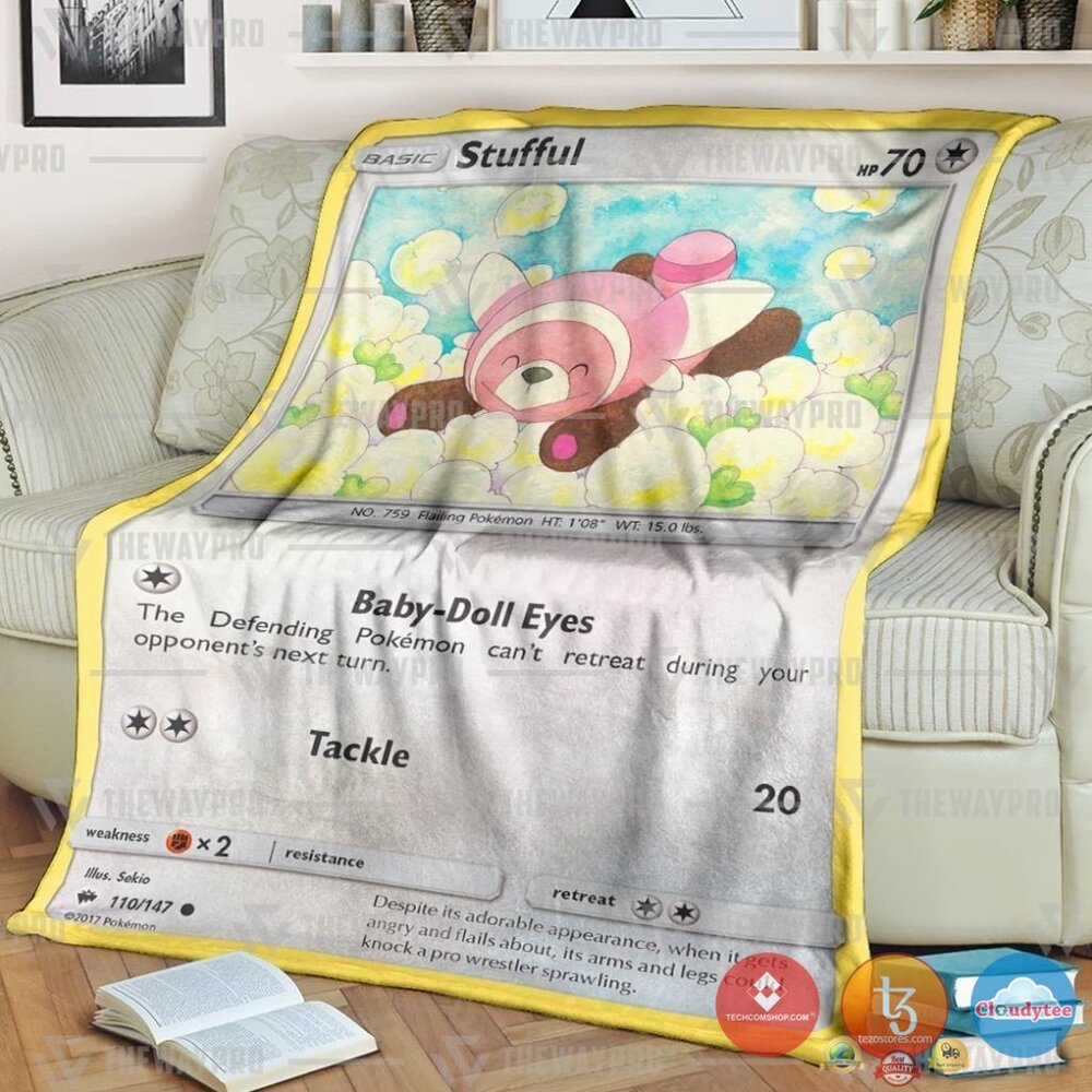 Pokemon Stufful Burning Shadows Blanket 2 Pokemon Stufful Burning Shadows Blanket 2