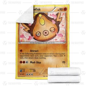 Pokemon Stunfisk Legendary Treasures Blanket