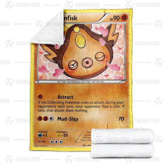 Pokemon Stunfisk Legendary Treasures Blanket Pokemon Stunfisk Legendary Treasures Blanket