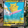 Pokemon Surfing Pikachu V Fleece Blanket