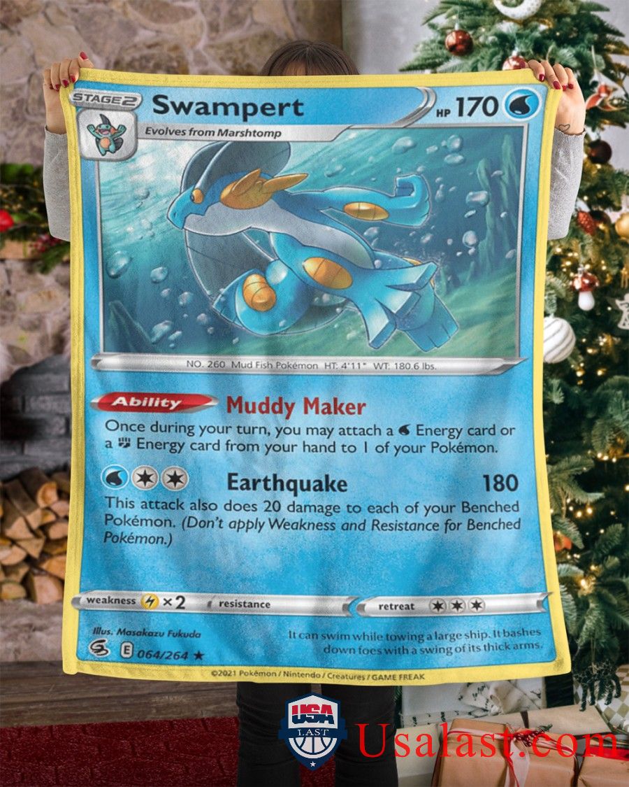 Pokemon Swampert Fusion Strike Blanket Pokemon Swampert Fusion Strike Blanket
