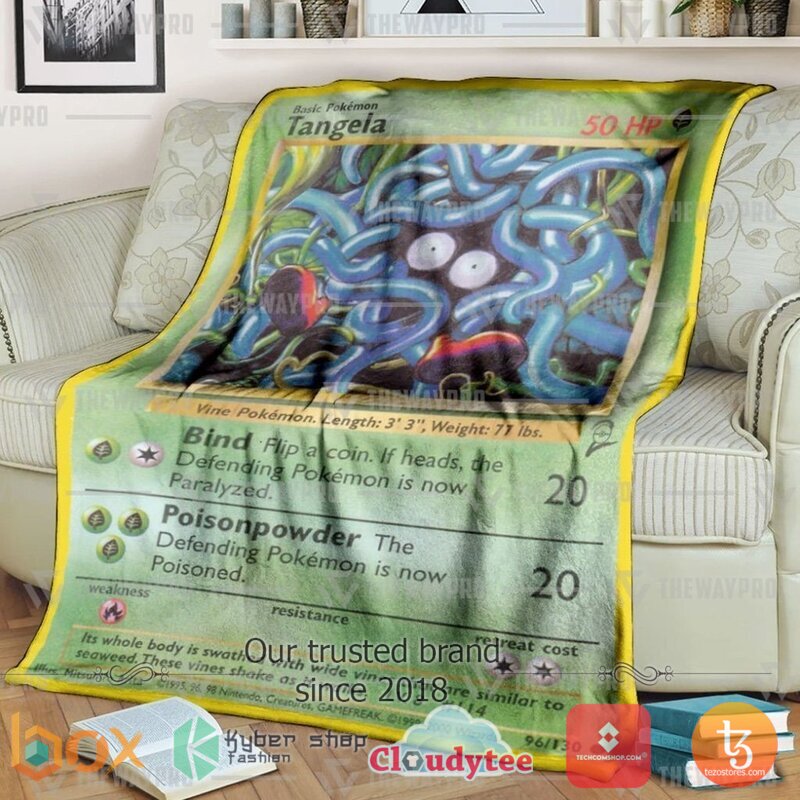Pokemon Tangela Base Set Blanket 2 Pokemon Tangela Base Set Blanket 2