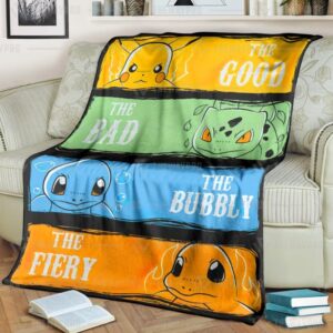 Pokemon The Good The Bad The Bubbly The Fiery Blanket