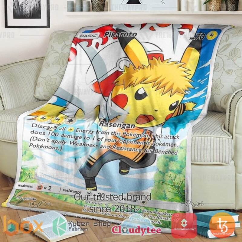 Pokemon The Seventh Hokage Pikaruto Blanket Pokemon The Seventh Hokage Pikaruto Blanket