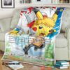 Pokemon The Seventh Hokage Pikaruto Soft Blanket