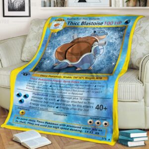 Pokemon Thicc Blastoise Blanket