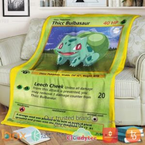 Pokemon Thicc Bulbasaur Blanket 3