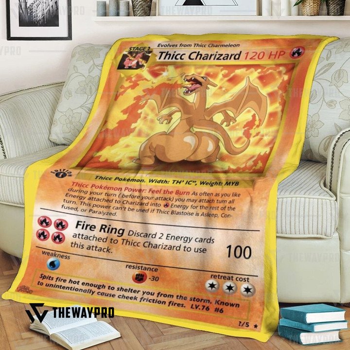 Pokemon Thicc Charizard Bedding Set And Quilt Blanket Pokemon Thicc Charizard Bedding Set And Quilt Blanket