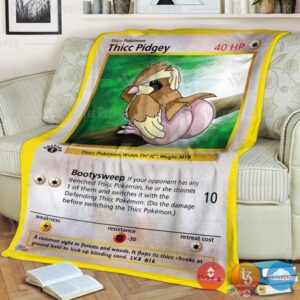 Pokemon Thicc Pidgey Blanket