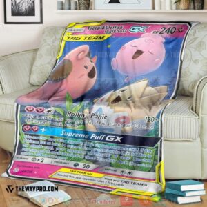 Pokemon Togepi And Cleffa And Igglybuff Gx Cosmic Eclipse Soft Blanket