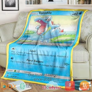 Pokemon Totodile Blanket 3