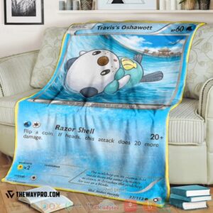 Pokemon Travis Oshawott Soft Blanket