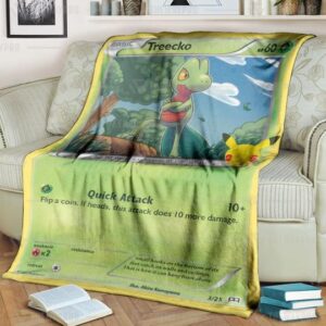 Pokemon Treecko Blanket